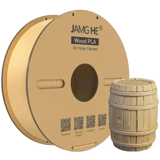 PLA WOOD FILAMENT JAMG HE